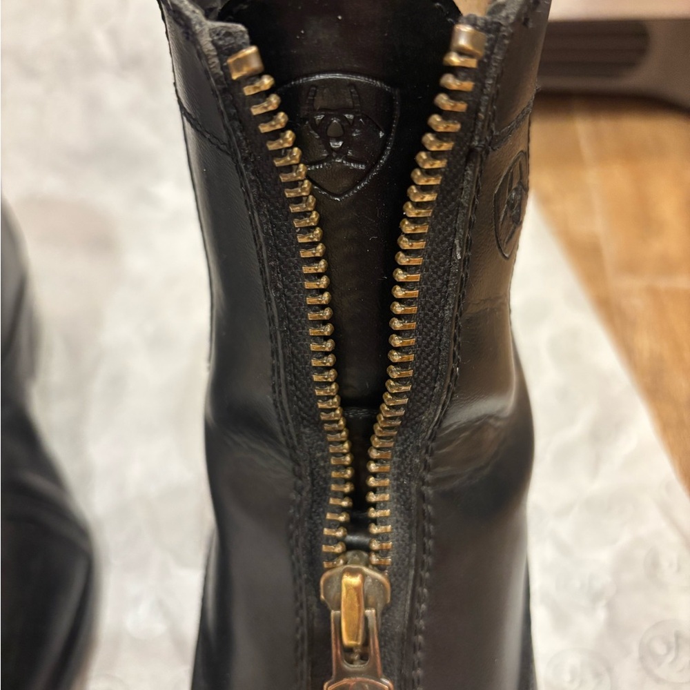 Ariat Women's Black Scout Zip Paddock Boots Greta for lessons, English shows - Picture 6 of 7